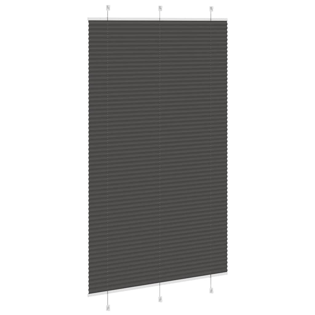 vidaXL Plissé Gordijn Zwart 120x200cm - 53% Korting