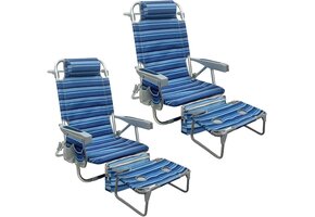 2x Strandstoel met Rugzak & Koeltas - 58% Korting!
