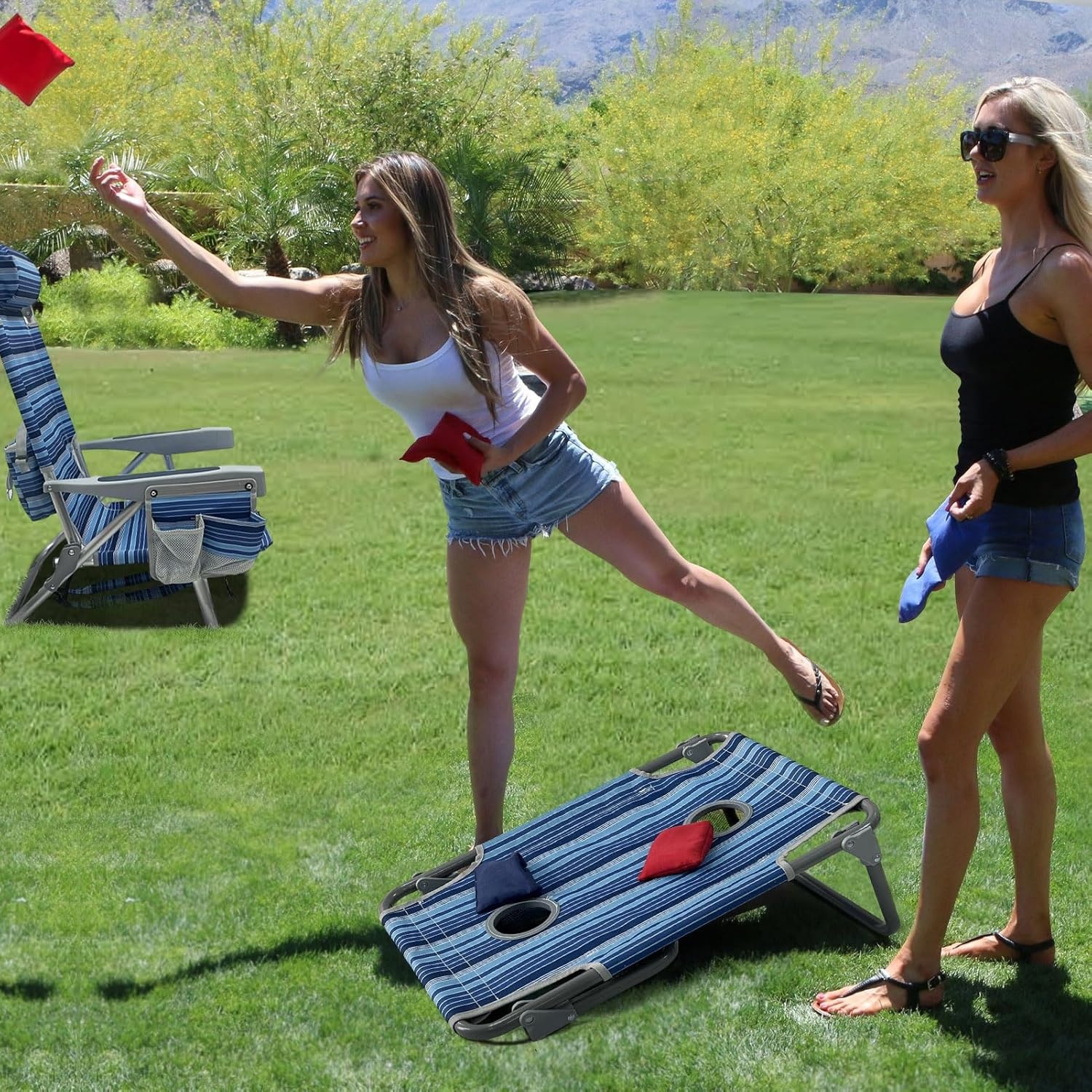 2x Strandstoel met Rugzak & Koeltas - 58% Korting!