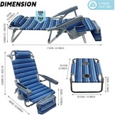 2x Strandstoel met Rugzak & Koeltas - 58% Korting!