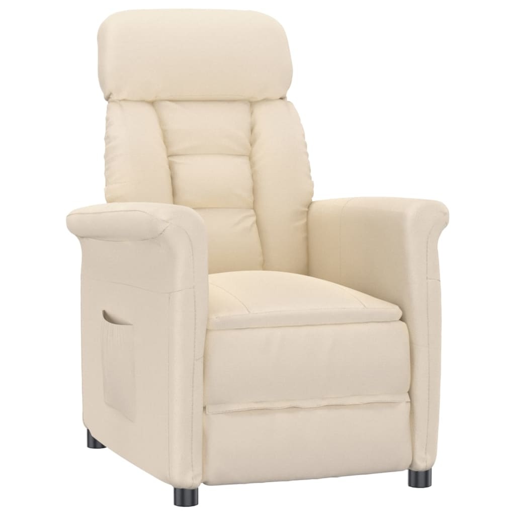 Verstelbare Fauteuil, Beige Microvezel (61% Korting)