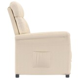 Verstelbare Fauteuil, Beige Microvezel (61% Korting)