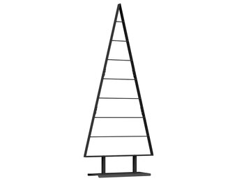 Metalen Kerstboom met Standaard Zwart 150 cm - 60% Korting