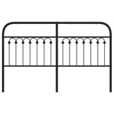 vidaXL Hoofdbord Metaal Zwart 150cm - 59% Korting