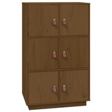 Hoge kast Grenenhout Honingbruin - 75% Korting