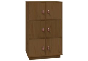 Hoge kast Grenenhout Honingbruin - 75% Korting