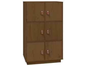 Hoge kast Grenenhout Honingbruin - 75% Korting