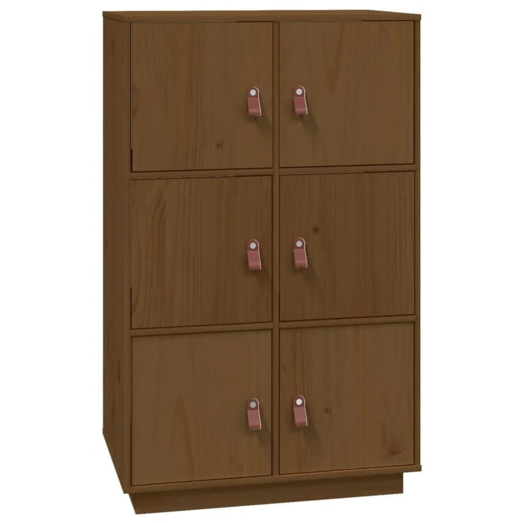 Hoge kast Grenenhout Honingbruin - 75% Korting