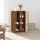 Hoge kast Grenenhout Honingbruin - 75% Korting