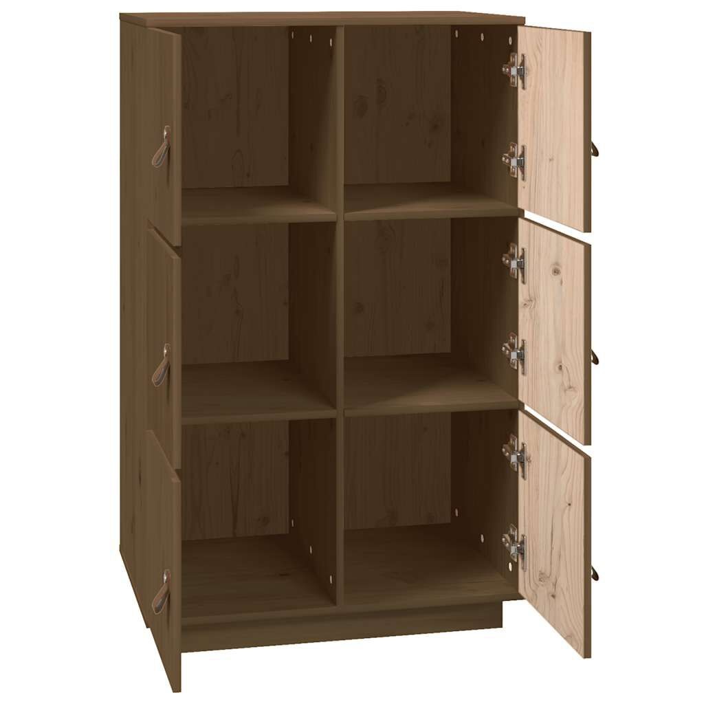 Hoge kast Grenenhout Honingbruin - 75% Korting