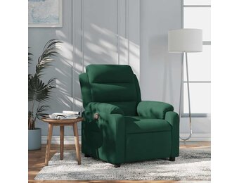 VidaXL Verstelbare Fauteuil, Fluweel Donkergroen - 61% Korting!