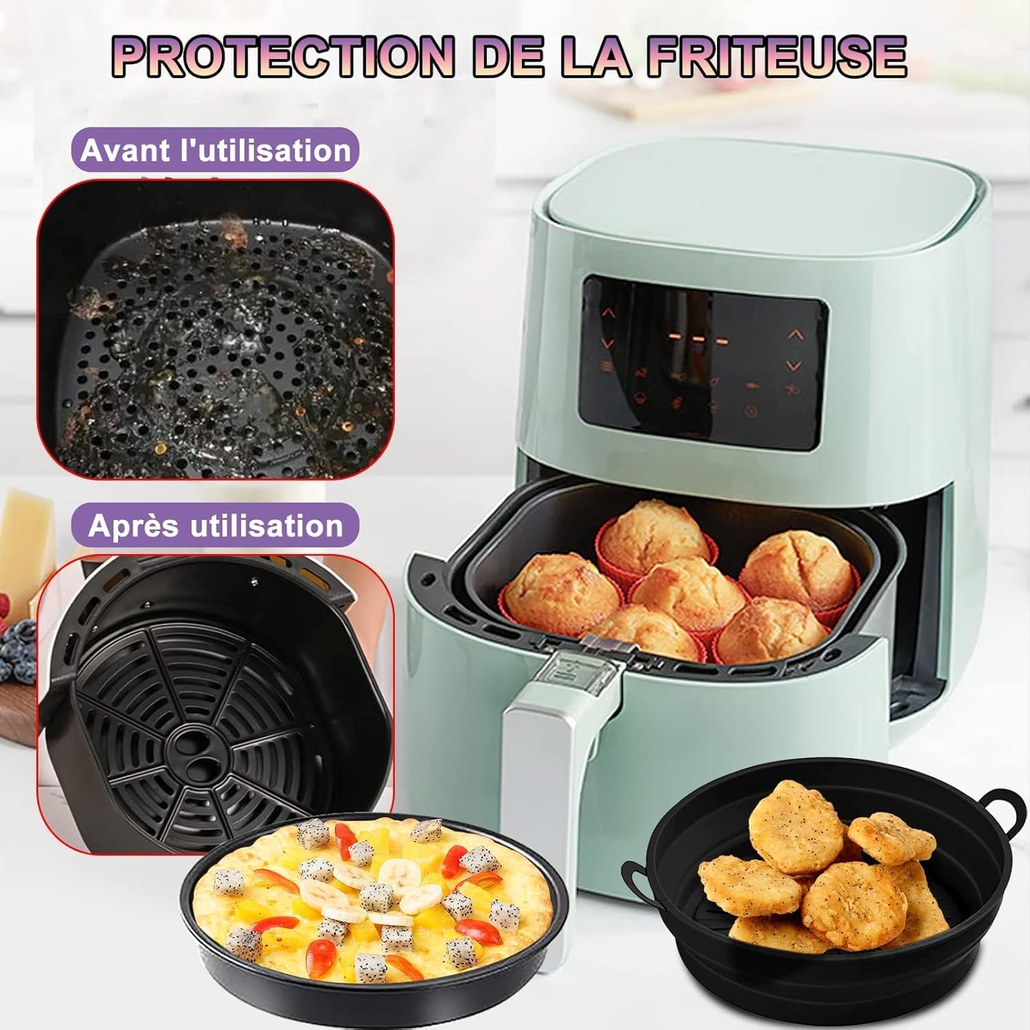Airfryer Bakset 4-delig (Philips Essential 4.1L) - 54% Korting!