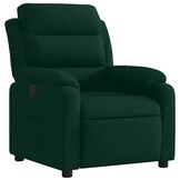 VidaXL Verstelbare Fauteuil, Fluweel Donkergroen - 61% Korting!