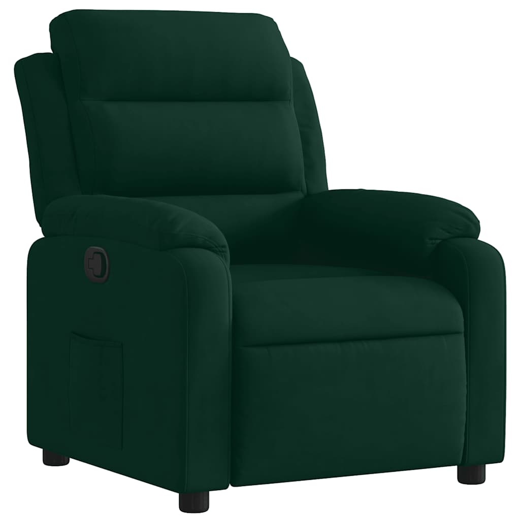 VidaXL Verstelbare Fauteuil, Fluweel Donkergroen - 61% Korting!