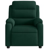 VidaXL Verstelbare Fauteuil, Fluweel Donkergroen - 61% Korting!