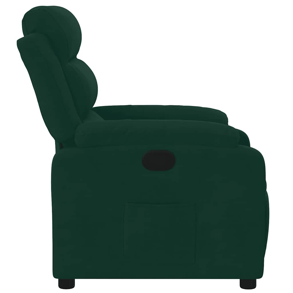 VidaXL Verstelbare Fauteuil, Fluweel Donkergroen - 61% Korting!