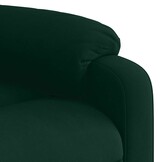 VidaXL Verstelbare Fauteuil, Fluweel Donkergroen - 61% Korting!