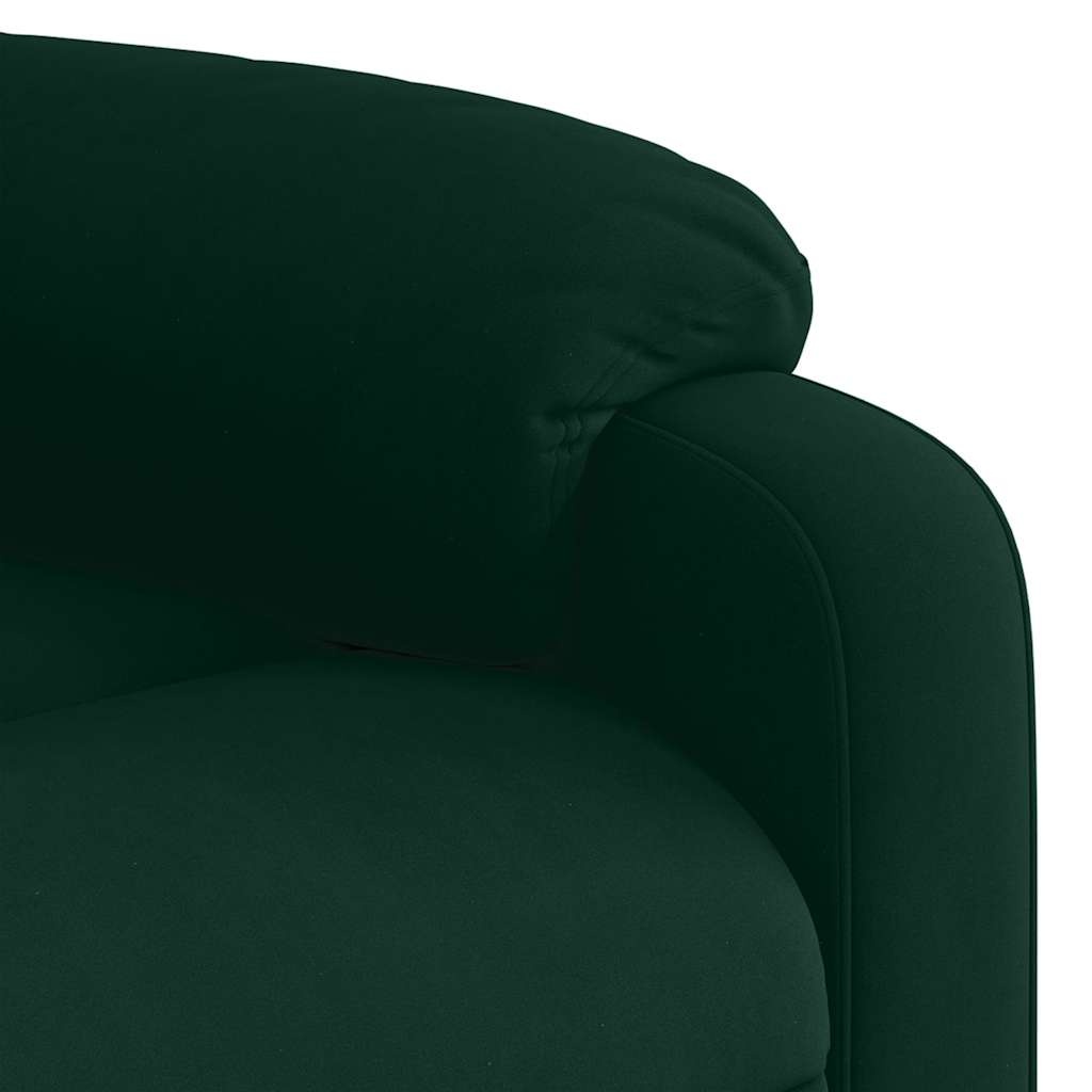 VidaXL Verstelbare Fauteuil, Fluweel Donkergroen - 61% Korting!