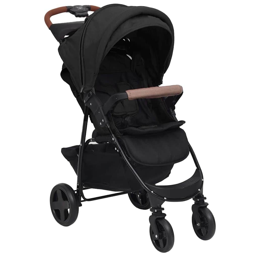 vidaXL Kinderwagen 2-in-1 Antraciet - 52% Korting
