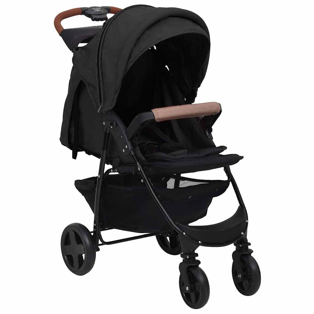 vidaXL Kinderwagen 2-in-1 Antraciet - 52% Korting