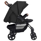 vidaXL Kinderwagen 2-in-1 Antraciet - 52% Korting