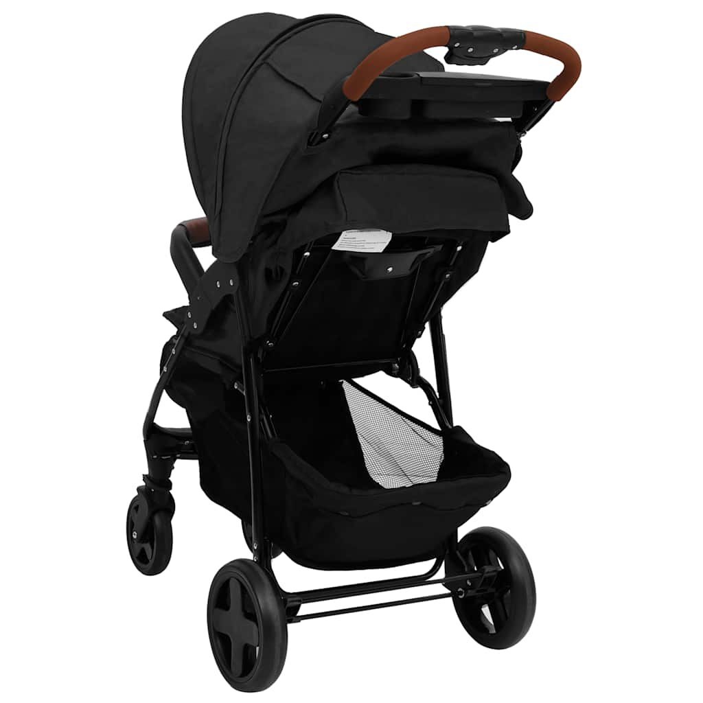 vidaXL Kinderwagen 2-in-1 Antraciet - 52% Korting