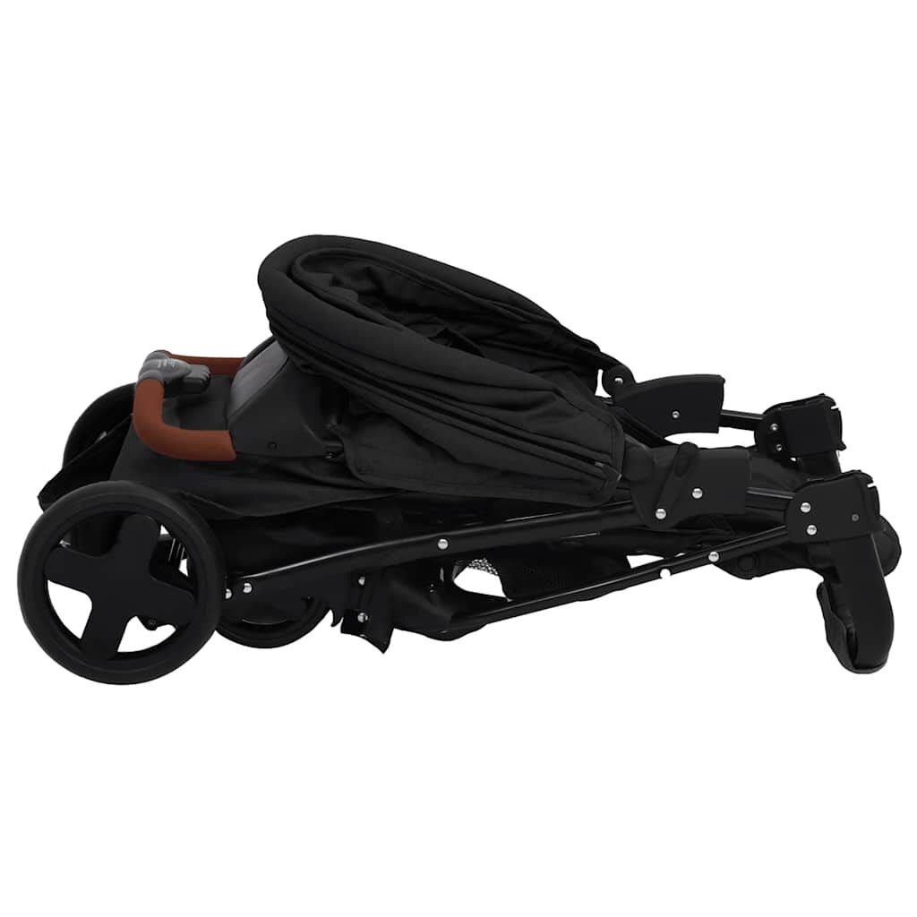 vidaXL Kinderwagen 2-in-1 Antraciet - 52% Korting