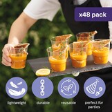 48x Dessertbekers 240ml Transparant - 50% Korting!