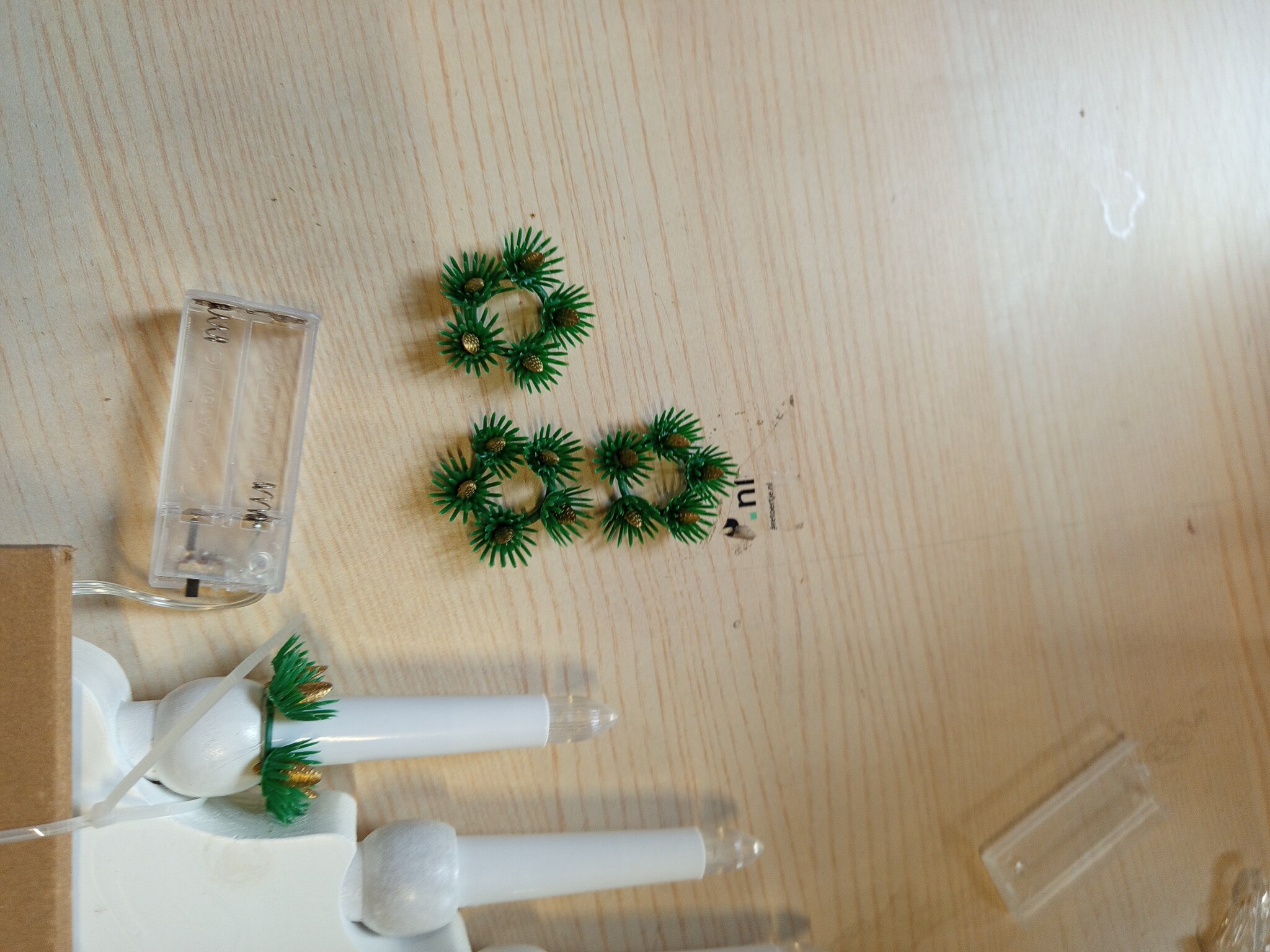 VidaXL Kerst Kaarsenboog 63% Korting | Wit Grenenhout