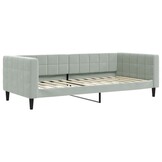 vidaXL Slaapbank Fluweel Lichtgrijs 90x200 cm | -48% Korting