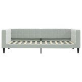 vidaXL Slaapbank Fluweel Lichtgrijs 90x200 cm | -48% Korting