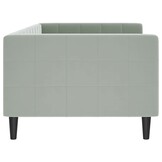 vidaXL Slaapbank Fluweel Lichtgrijs 90x200 cm | -48% Korting