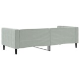 vidaXL Slaapbank Fluweel Lichtgrijs 90x200 cm | -48% Korting