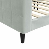 vidaXL Slaapbank Fluweel Lichtgrijs 90x200 cm | -48% Korting