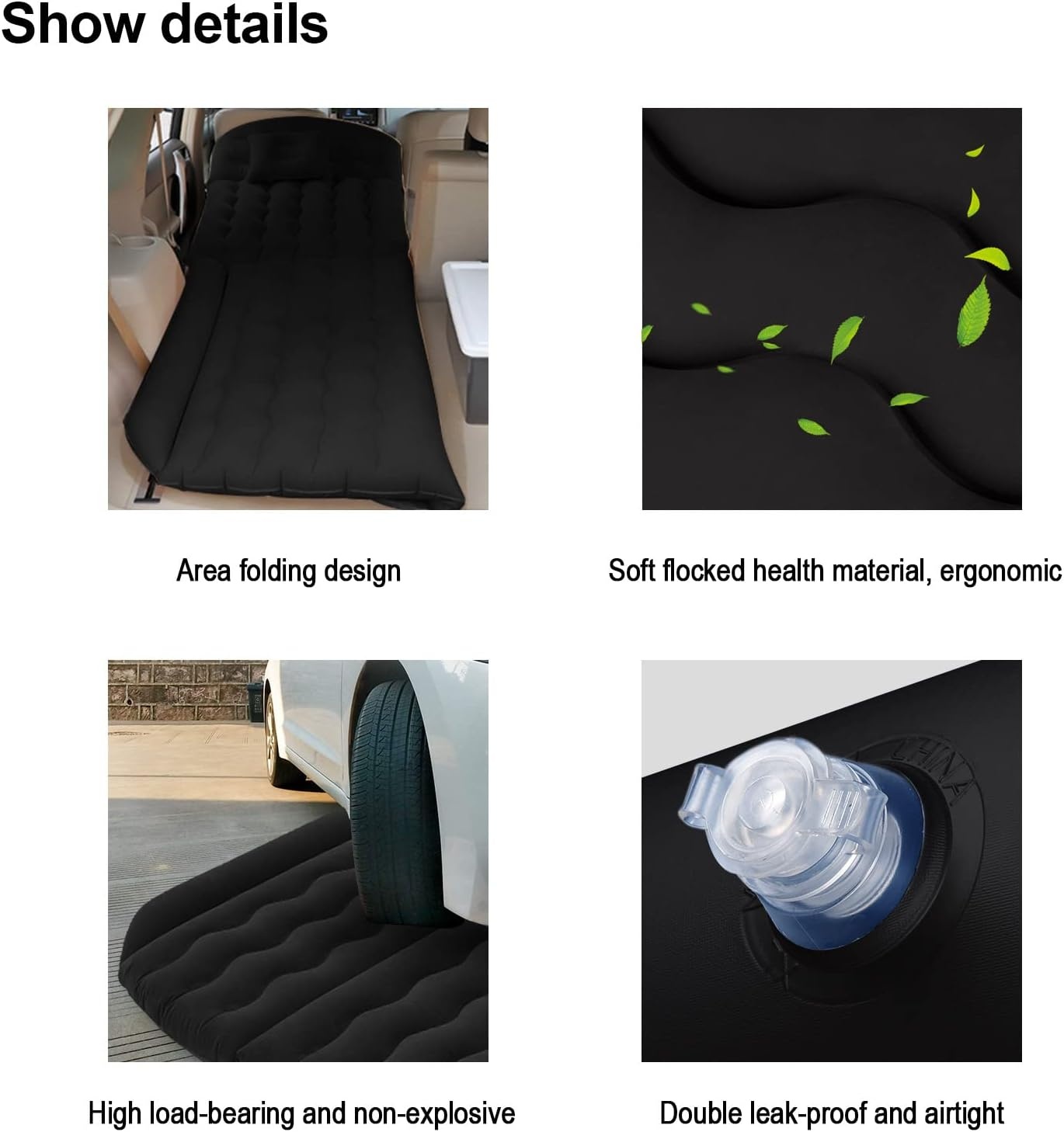 Luchtmatras SUV Achterbank - 40% Korting - Zwart