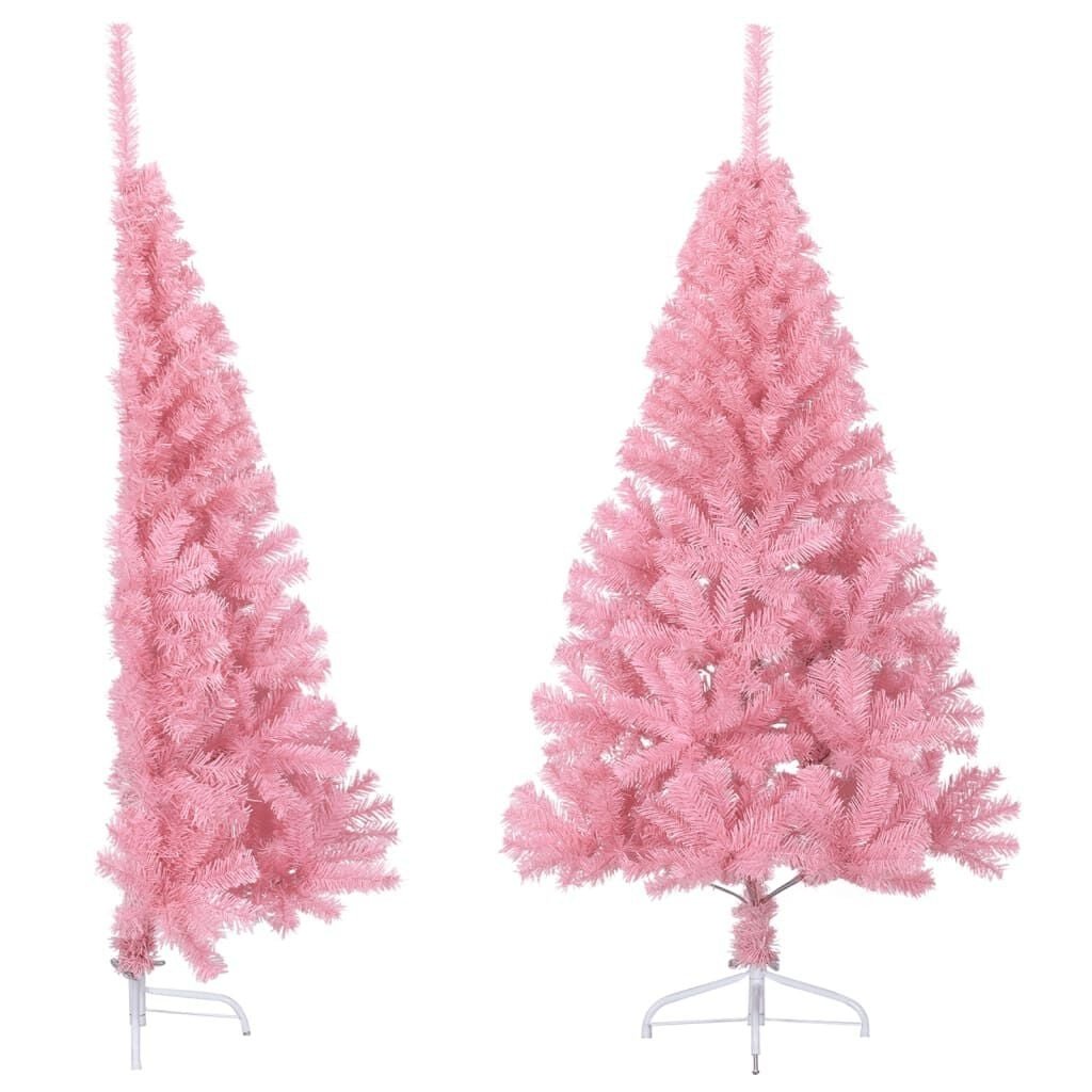 Roze Halve Kunstkerstboom 120cm - 61% Korting!