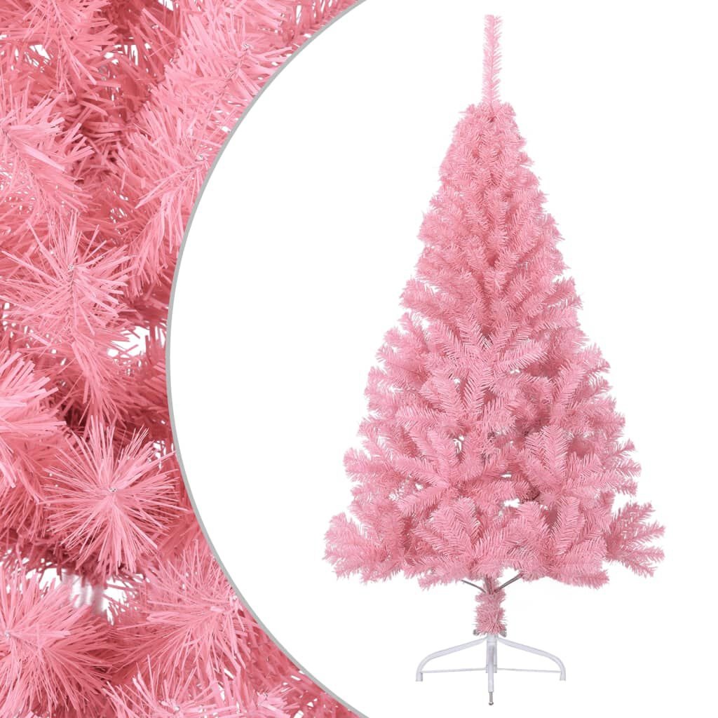 Roze Halve Kunstkerstboom 120 cm - 74% Korting