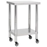 Vidaxl Keukenwerktafel met Wielen | -61% Korting