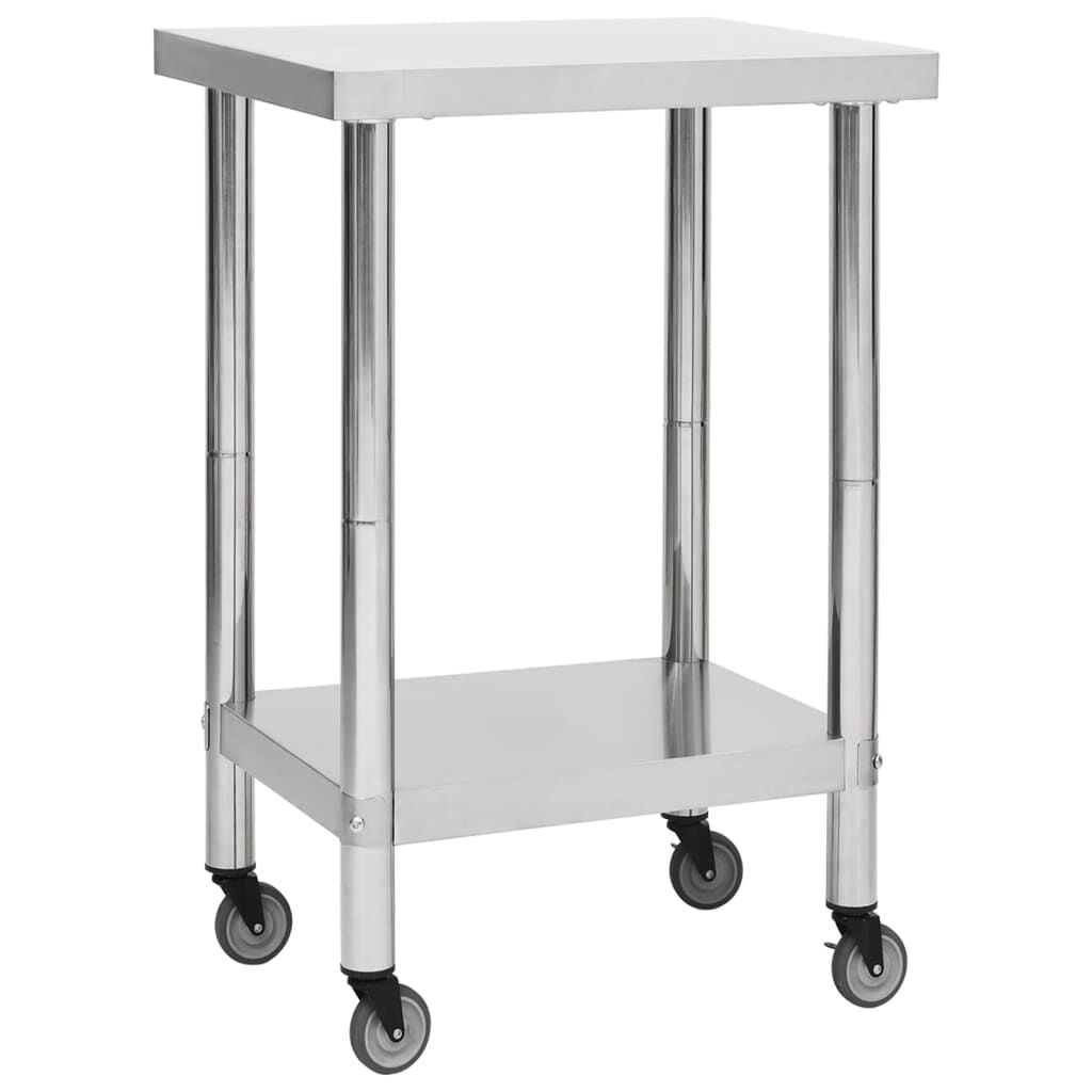 Vidaxl Keukenwerktafel RVS 60x60x85cm | Nu 68% Korting