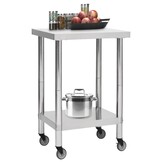 Vidaxl Keukenwerktafel met Wielen | -61% Korting