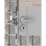 Deurkrukset RVS Geborsteld L-vorm Toilet - 42% Korting