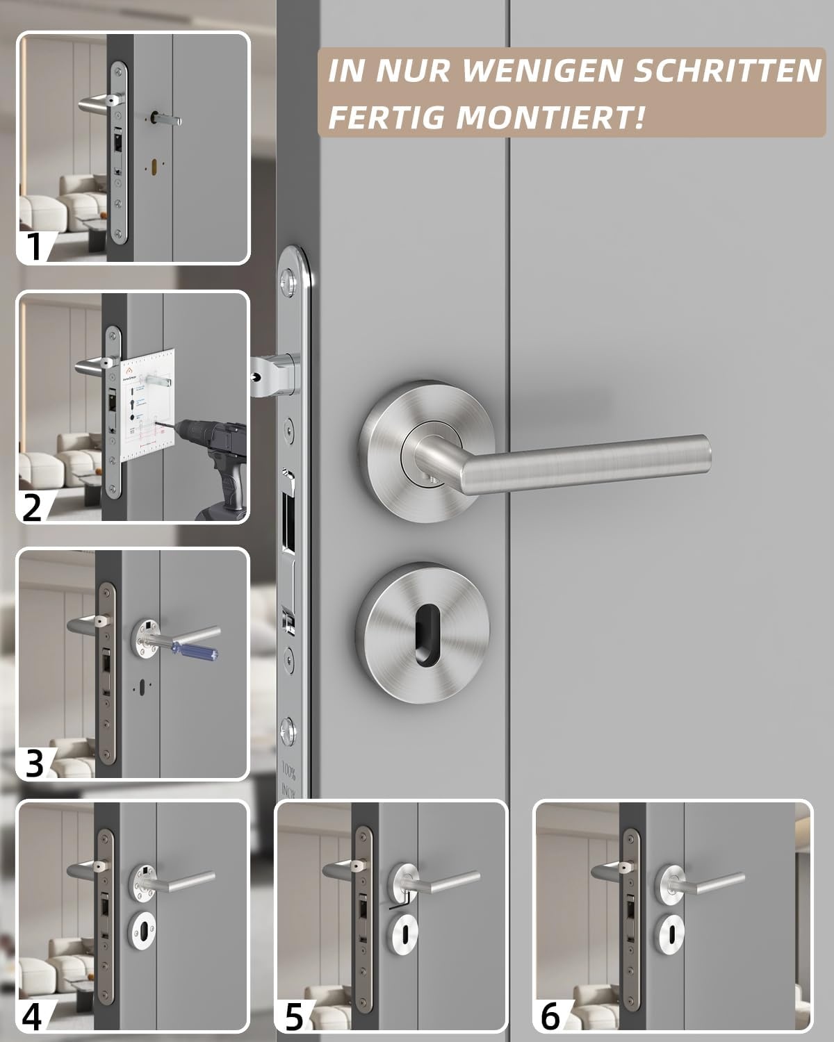 Deurkrukset RVS Geborsteld L-vorm Toilet - 42% Korting