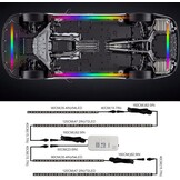 LED Auto Ondervloerlamp 50% Korting | 16 Miljoen Kleuren