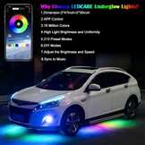 LED Auto Ondervloerlamp 50% Korting | 16 Miljoen Kleuren