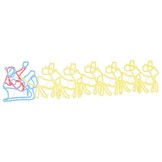 VidaXL LED Kerstdecoratie - 69x79 cm PVC, Multikleur - 78% Korting
