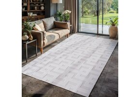 Vloerkleed Crème 120x170cm - Weerbestendig & Wasbaar - 42% Korting