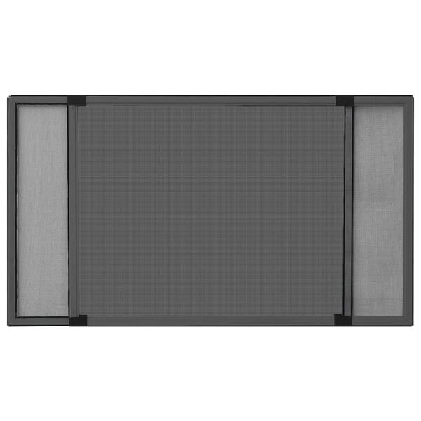vidaXL Uitschuifbare Raamhor (100-193)x75 cm Antraciet - 72% Korting