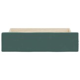 vidaXL Bedlades (2 st) - Donkergroen Fluweel & Bewerkt Hout - 75% Korting