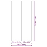 vidaXL Zwembadgrondzeil 500x250cm Polyester - 39% Korting!
