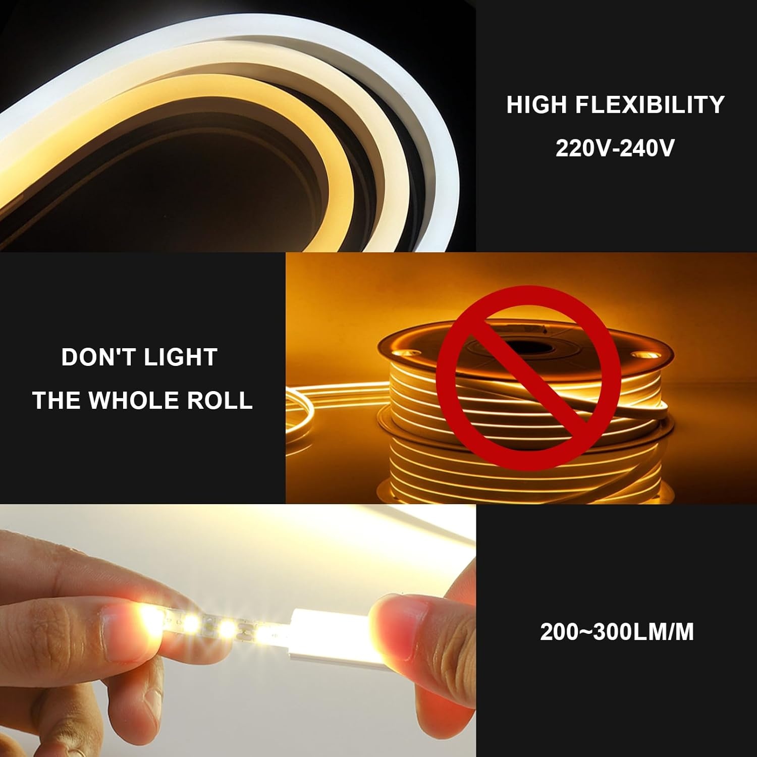 Neon LED-strip Warm Wit 30m - 41% Korting